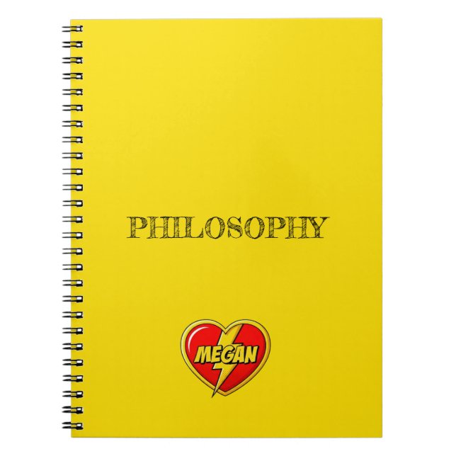 Megan Yellow Notebook (Front)