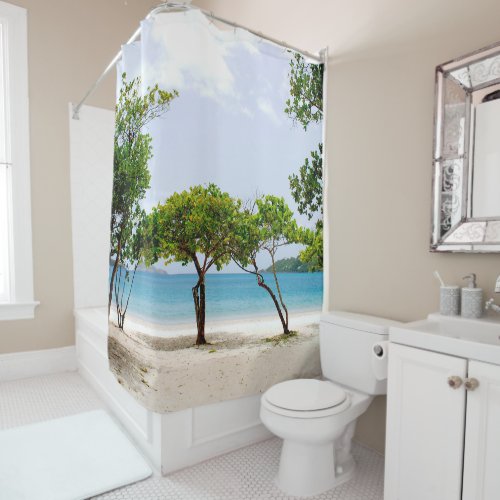 Megans Bay St Thomas USVI  Shower Curtain