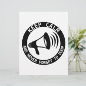Megaphone: Keep Calm And Never Forget (Standing Front)