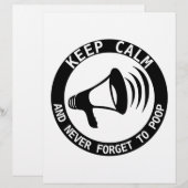 Megaphone: Keep Calm And Never Forget (Front/Back)