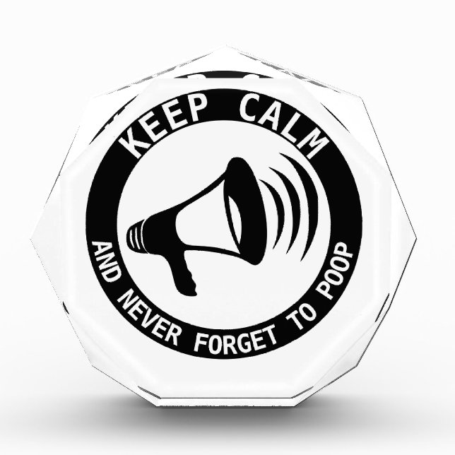 Megaphone: Keep Calm And Never Forget Award (Front)