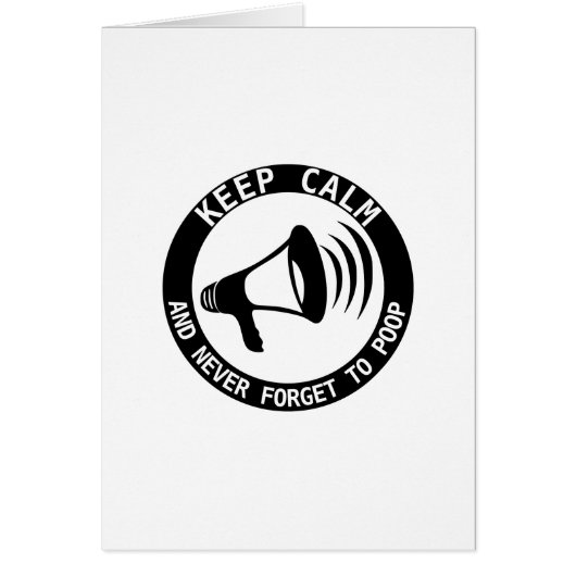 Megaphone: Keep Calm And Never Forget Cards (Front)