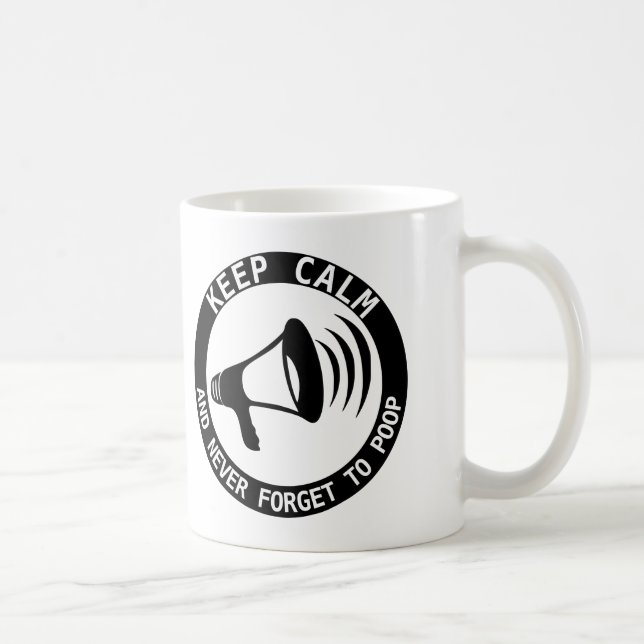 Megaphone: Keep Calm And Never Forget Coffee Mug (Right)