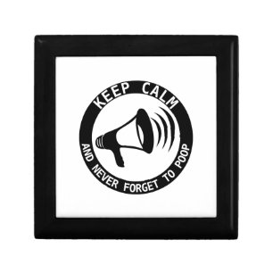 Megaphone: Keep Calm And Never Forget Keepsake Box