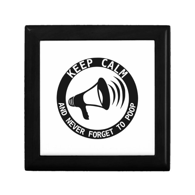 Megaphone: Keep Calm And Never Forget Keepsake Box (Front)