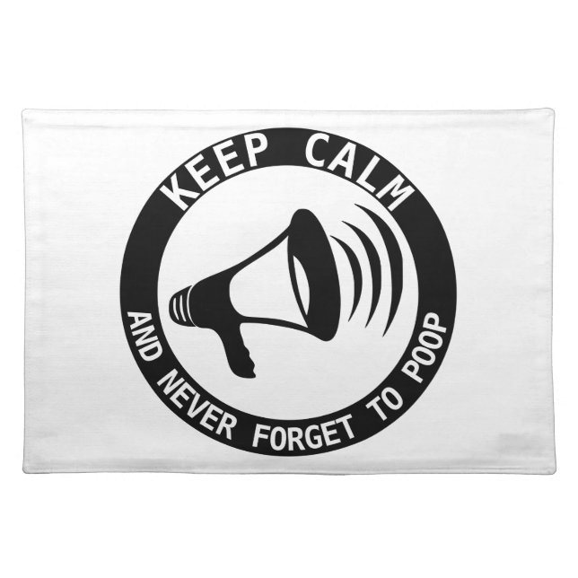 Megaphone: Keep Calm And Never Forget Placemat (Front)