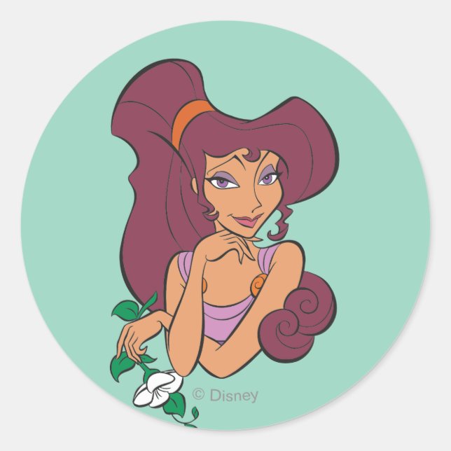 Megara Goddess at Heart Classic Round Sticker (Front)