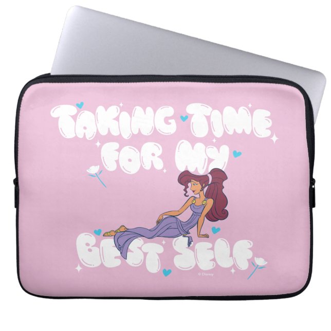 Megara - Taking Time For My Best Self Laptop Sleev Laptop Sleeve (Front)
