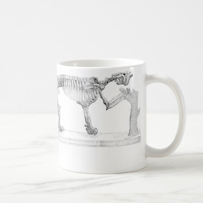 Megatherium Prehistoric Animal Skeleton Coffee Mugs