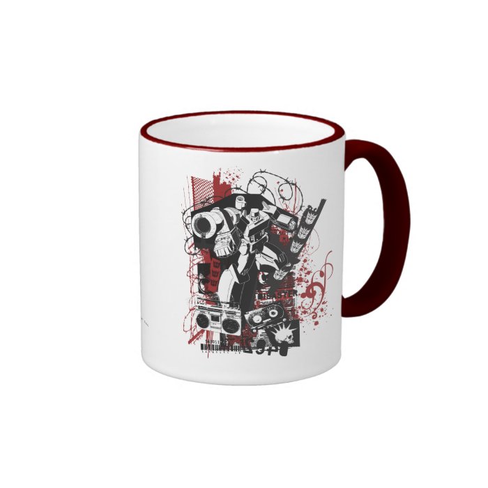 Megatron Grunge Collage Mugs