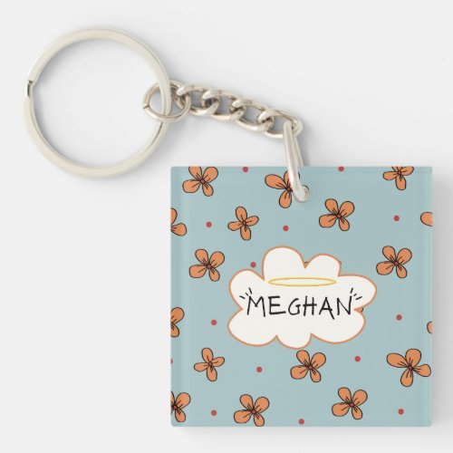 Meghan Halo Ring Doodle Cloud Aesthetic Names Keychain