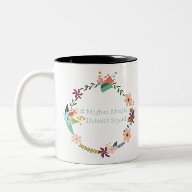 Meghan Markle Defence Squad Two-Tone Coffee Mug (Left)