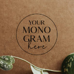 MEGHAN Monogram Boho Simple Wedding Rubber Stamps<br><div class="desc">This monogram boho simple wedding rubber stamps from the Meghan Collection are perfect for a personalized wedding. Give your wedding a premium branded look by uploading your custom wedding monogram or crest to the easy to use templates in the MEGHAN Collection by Fresh & Yummy Paperie. Easily change the colors...</div>