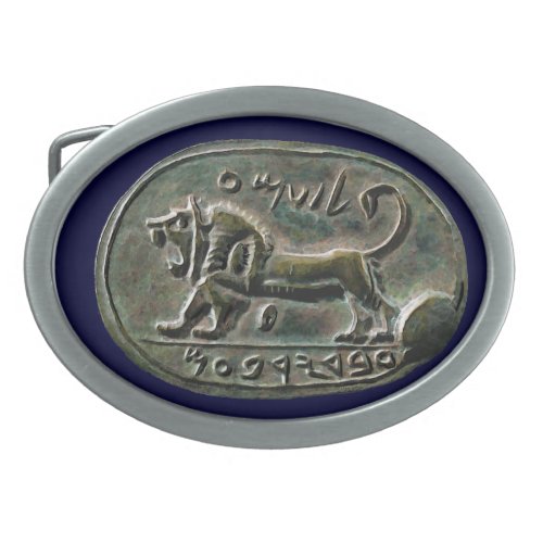 Megiddo Seal Oval Belt Buckle