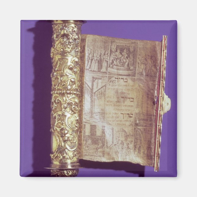 Megillah  in a silver case, Vienna, c.1715 Magnet (Front)