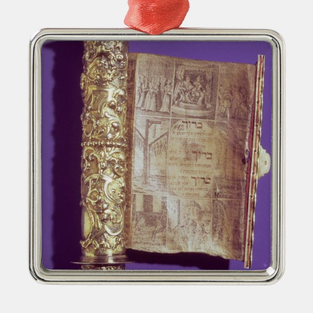 Megillah  in a silver case, Vienna, c.1715 Metal Ornament (Front)