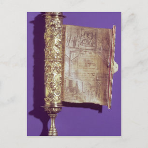 Megillah in a silver case, Vienna, c.1715 Postcard