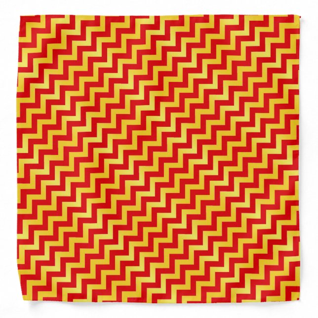 Megwan Orange Yellow Bandana (Front)