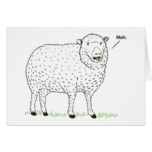 "Meh" Card (Front Horizontal)