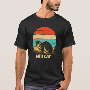 Meh Cat Cat Humor Kitten Introvert Cat Mom 1 T-Shirt