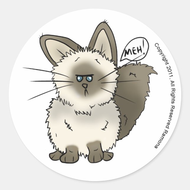 Meh Cat Stickers (Front)