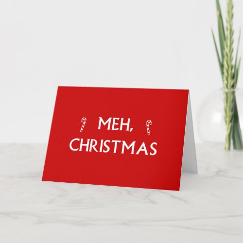 Meh Christmas Holiday Card