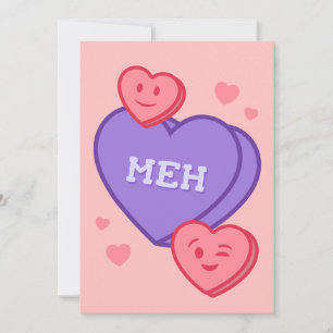 Meh – Conversation Heart Card