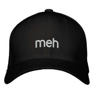 meh embroidered baseball cap
