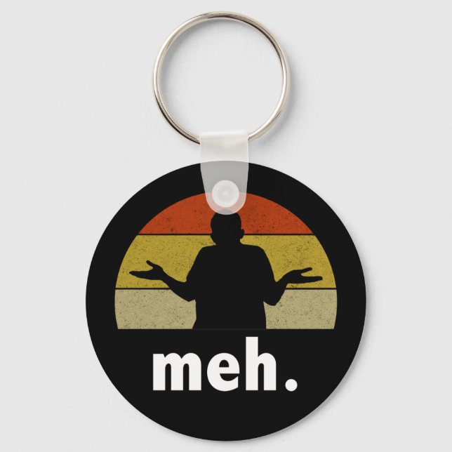 Meh. Keychain (Front)