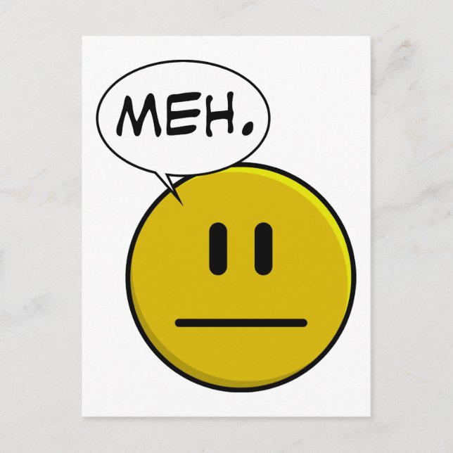 Meh Postcard (Front)