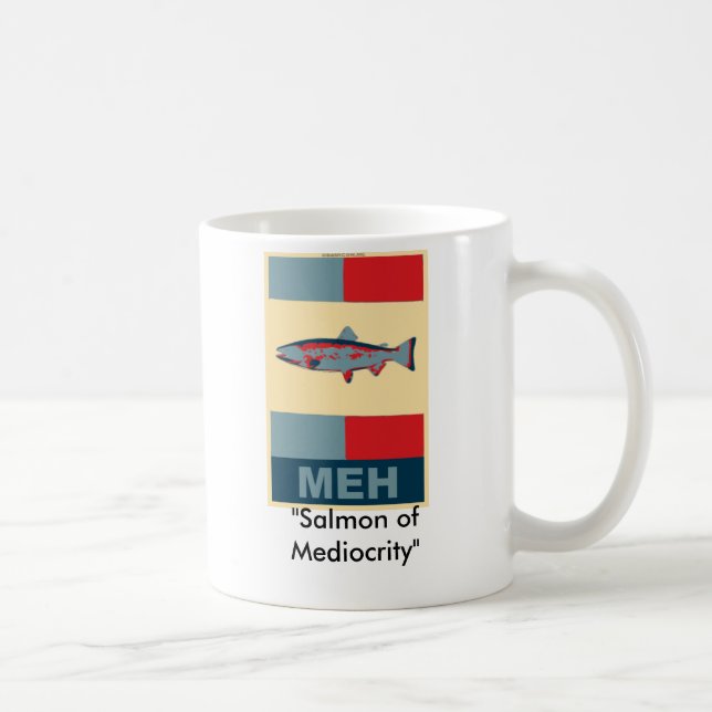 meh, "Salmon of Mediocrity" Coffee Mug (Right)