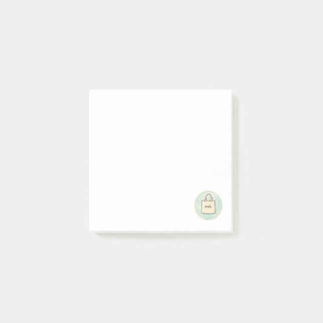 Meh Shopping Tote Notes  (Front)