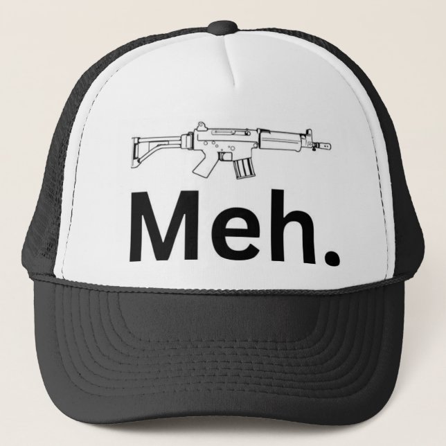 Meh Trucker Hat (Front)