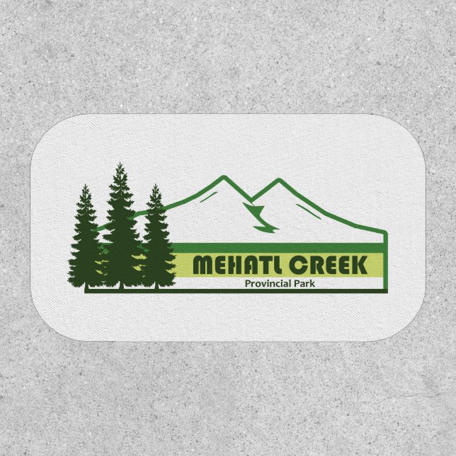 Mehatl Creek Provincial Park Green Stripes Patch (Front)