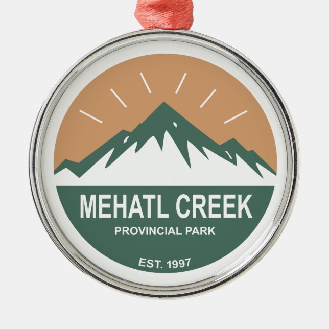 Mehatl Creek Provincial Park Metal Ornament (Front)