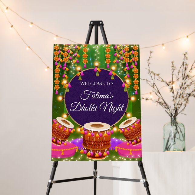 Mehdni party welcome signs Muslim dholki sign (In Situ (Stand))