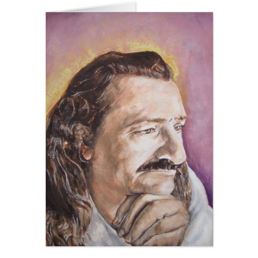 Meher Baba, from a favorite photo of His Cards (Front)