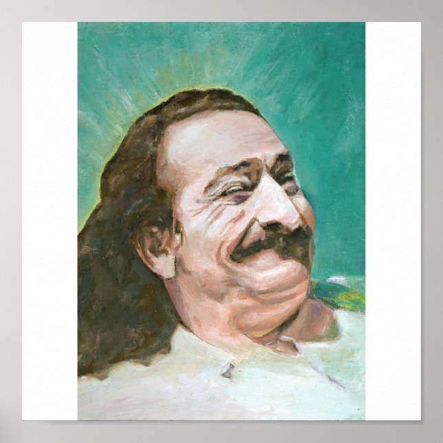 Meher Baba Laughing Poster (Front)