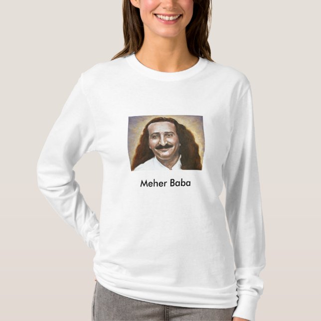 Meher Baba long hair T-Shirt (Front)