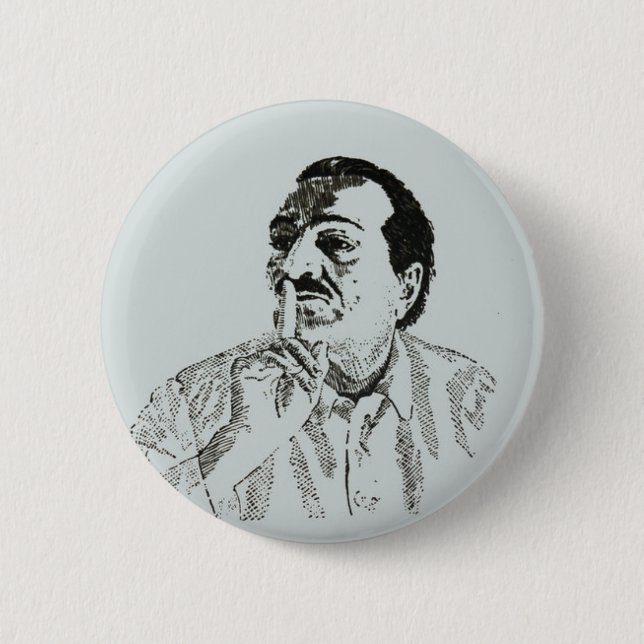 Meher Baba Silence  Pinback Button (Front)