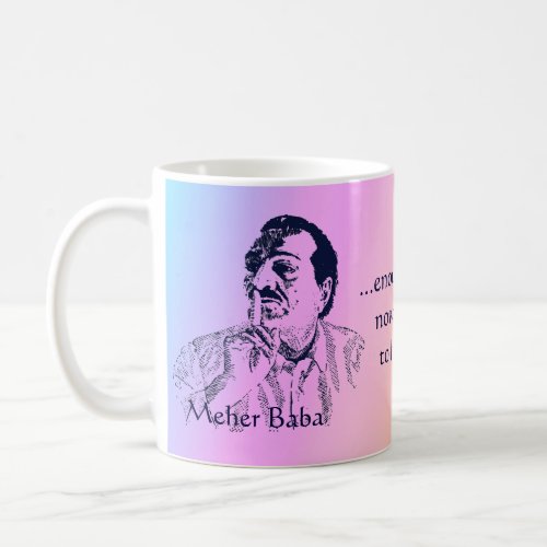 Meher Baba Silence Rainbow Mug