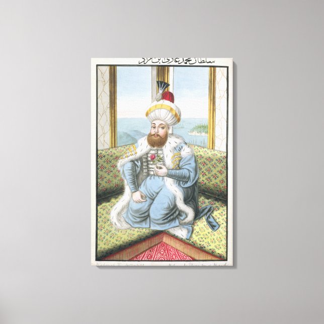 Mehmed II (1432-81) called 'Fatih', the Conqueror, Canvas Print (Front)