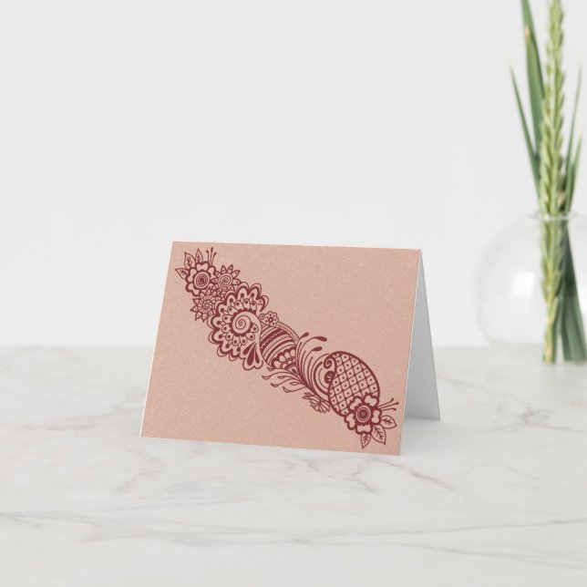 Mehndi Blank Notecard (Front)