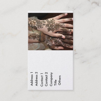Mehndi Business Card