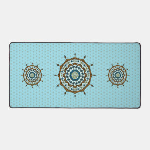 Mehndi Fantasy Copper Desk Mat