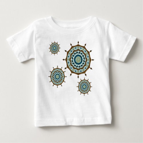 Mehndi Fantasy Copper Kids and Baby Light Shirt