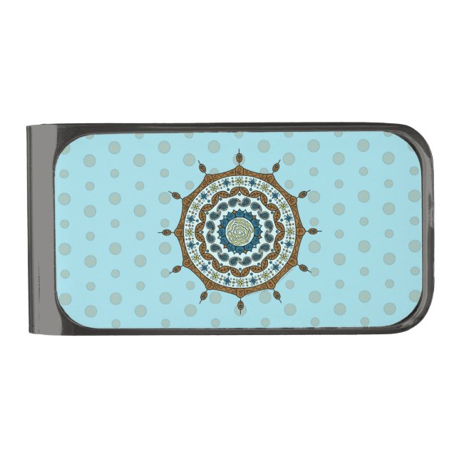 Mehndi Fantasy Copper Money Clip (Front)