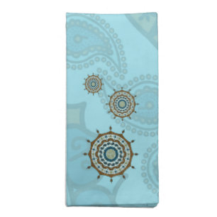 Mehndi Fantasy Copper Napkin