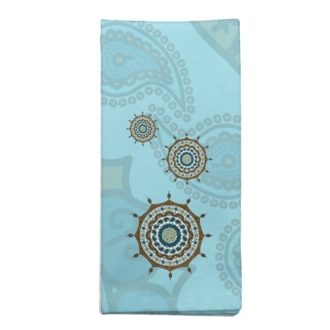Mehndi Fantasy Copper Napkin (Folded)