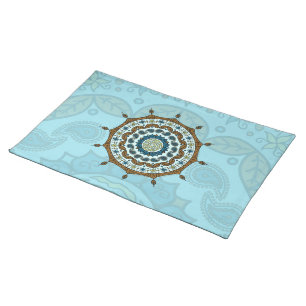 Mehndi Fantasy Copper Place Mat